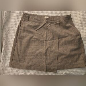 a new day Brown Checkered Pencil Skirt